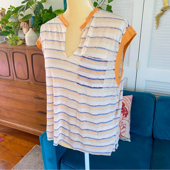 Urban Outfitters | Out From Under Melly Muscle Pocket Top Tee Stripe Medium New - Picture 5 of 15